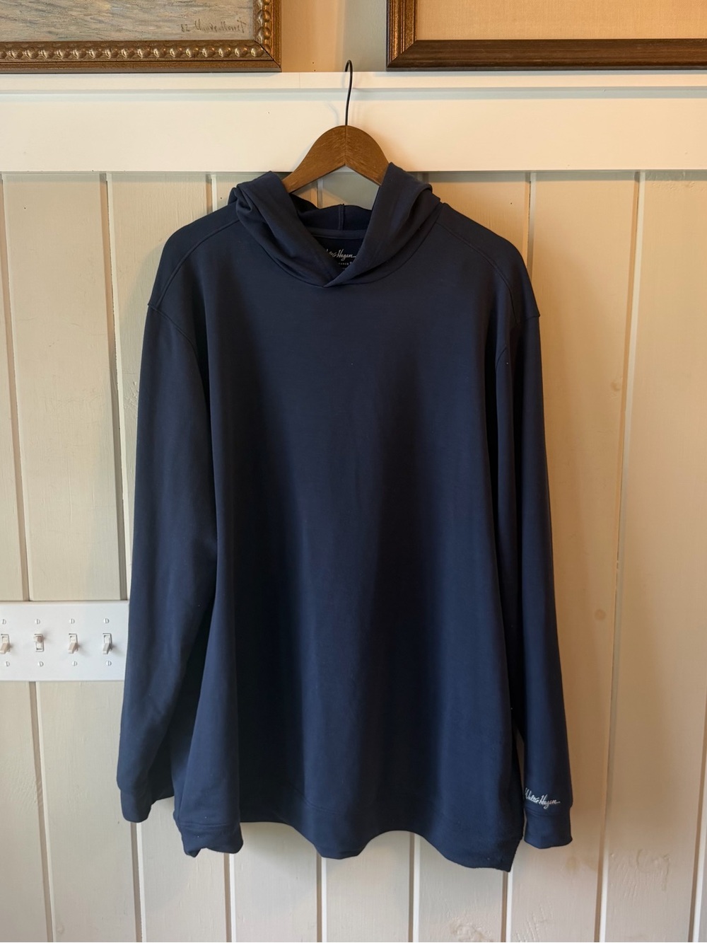 Men’s Walter Hagen Navy Pullover Hoodie, Size XXL